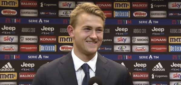 Foto: Italianen gaan los na interview Matthijs de Ligt