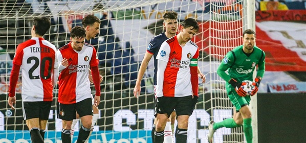 Foto: ‘Bizarre ruzie op veld bij Feyenoord’