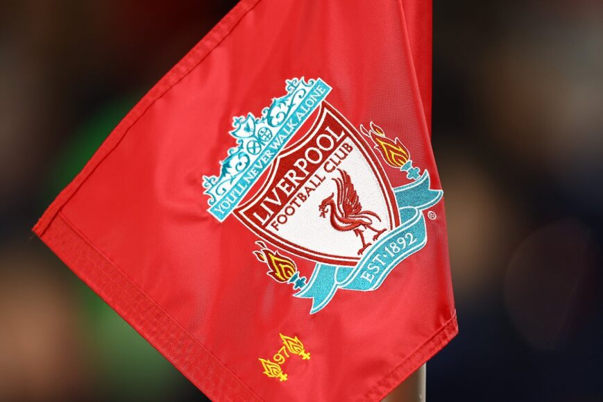 Liverpool-logo op vlag