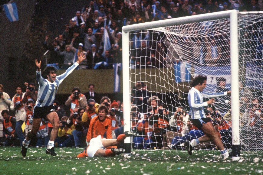 Argentinië-ster Mario Kempes (Oranje-finale 1974)