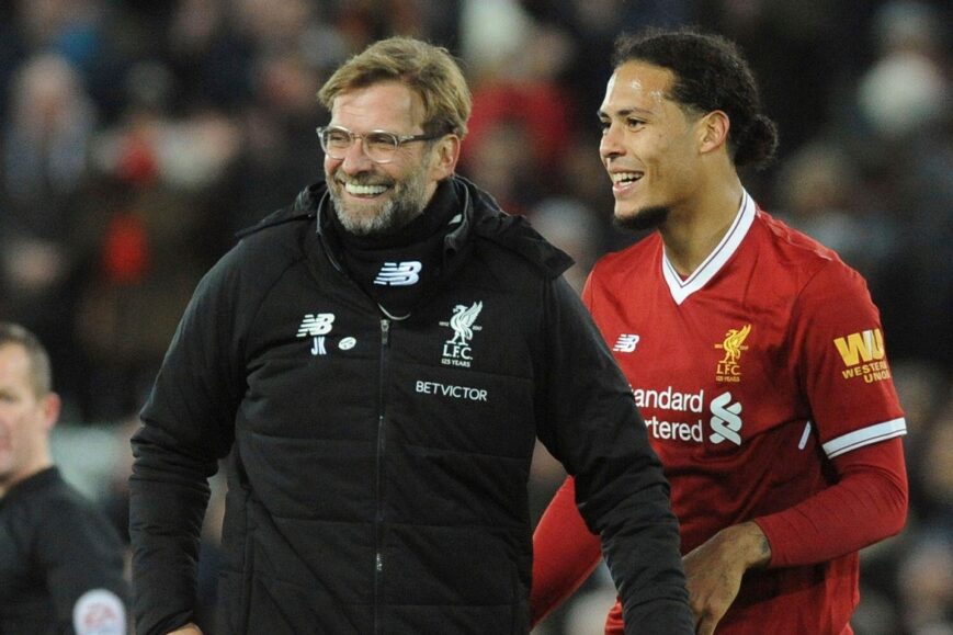 Virgil van Dijk en Jürgen Klopp (Liverpool)