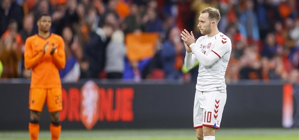 Foto: Schandelijk incident met Eriksen bij Oranje-Denemarken