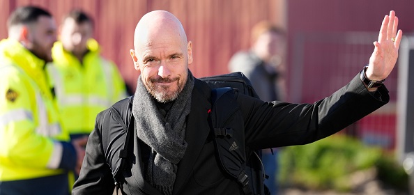 Foto: Ten Hag negeert Sky Sports bij Ajax-aankomst