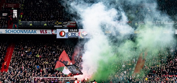 Foto: Feyenoord-fans kijken finale massaal in De Kuip en op Stadhuisplein (?)