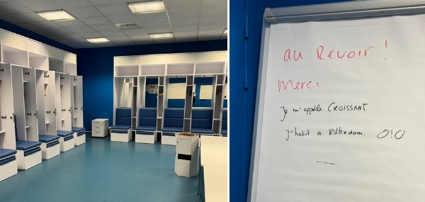 Foto: Feyenoord strooit in kleedkamer zout in wonden Marseille