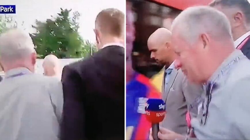 Foto: Bodyguard Ten Hag clasht met journalist: “Don’t push me!”