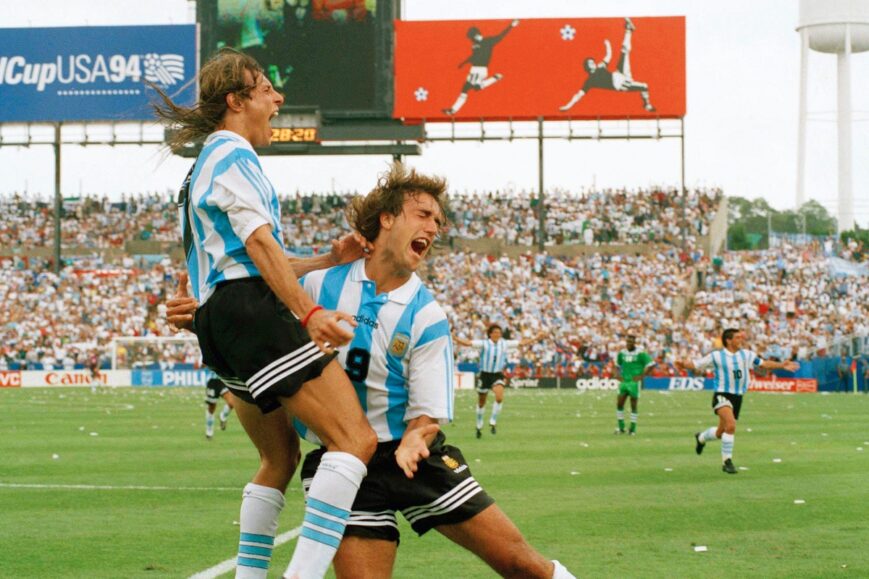 Gabriel Batistuta en Claudio Caniggia (Argentinië, WK 1994)