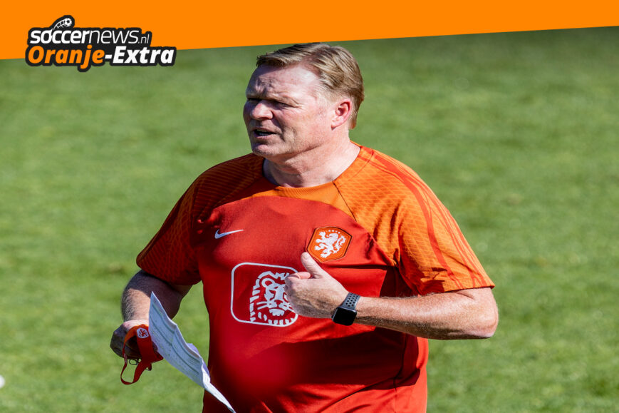 Foto: Help Koeman met Oranje-opstelling