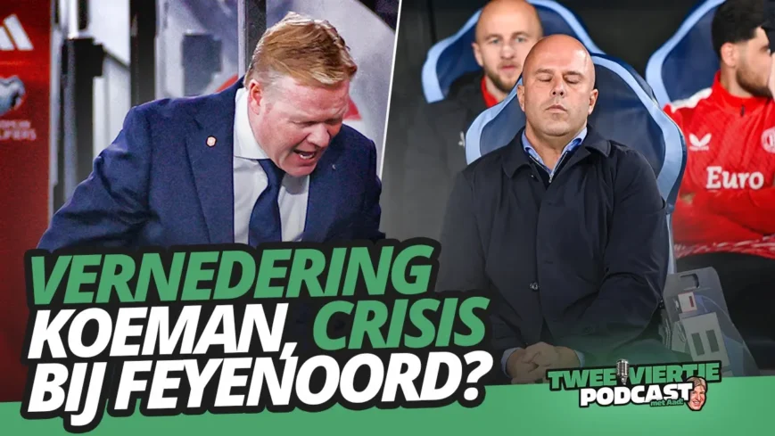 Foto: VERNEDERING Koeman, CRISIS bij Feyenoord? | Twee Viertje met Aad #60