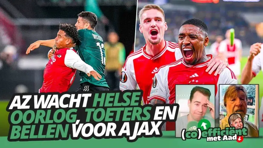 Foto: AZ wacht helse oorlog, TOETERS en BELLEN voor Ajax | (co)efficiënt met Aad