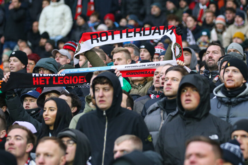 Foto: Girona heet Feyenoord-supporters op bijzondere wijze welkom