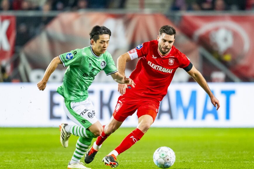 Foto: Twente nadert Feyenoord na zege op Sparta