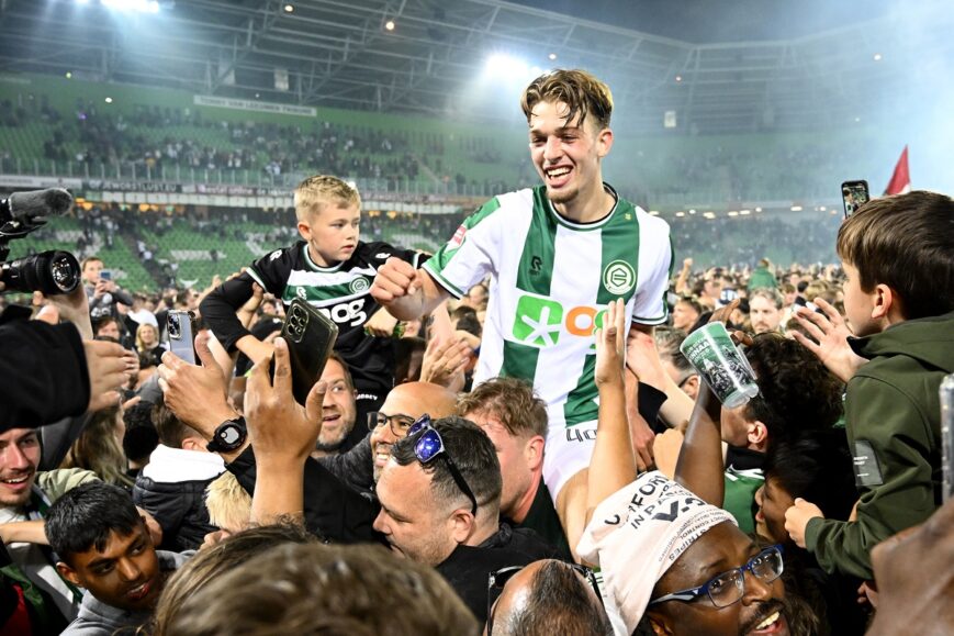 Foto: Promotie FC Groningen levert prachtige beelden op