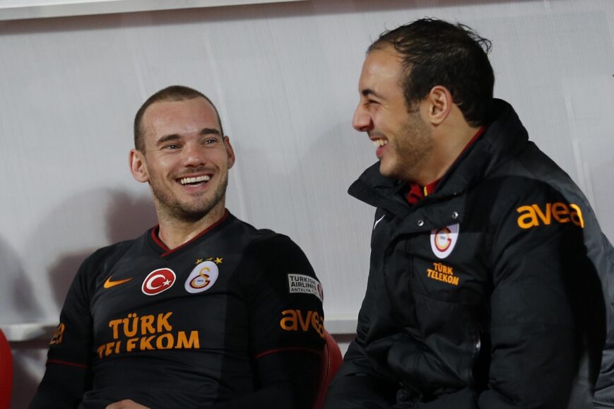Wesley Sneijder en Nordin Amrabat (Galatasaray)