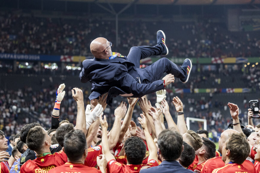 Foto: De la Fuente wist al heel lang dat Spanje (EK-)goud in handen had