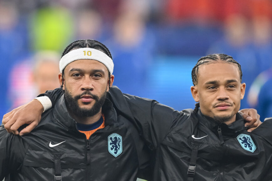 Foto: ‘Oranje-klap voor Xavi Simons én Memphis Depay’