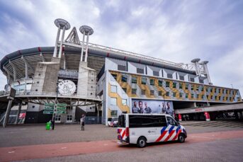 Politie aanwezig tijdens Ajax-protest op Leidseplein