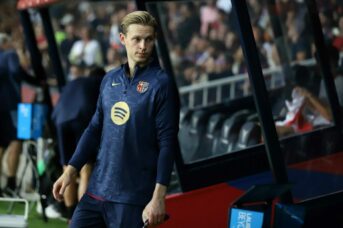 ‘Tegenslag voor Frenkie de Jong’