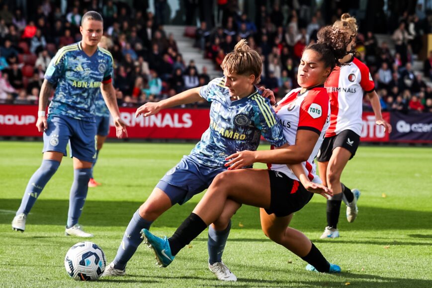 Foto: Feyenoord Vrouwen bezorgt Ajax eerste puntenverlies in Eredivisie