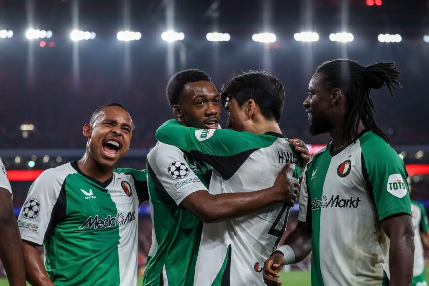 Foto: ‘Feyenoorder in Oranje na knaloptreden tegen Benfica’