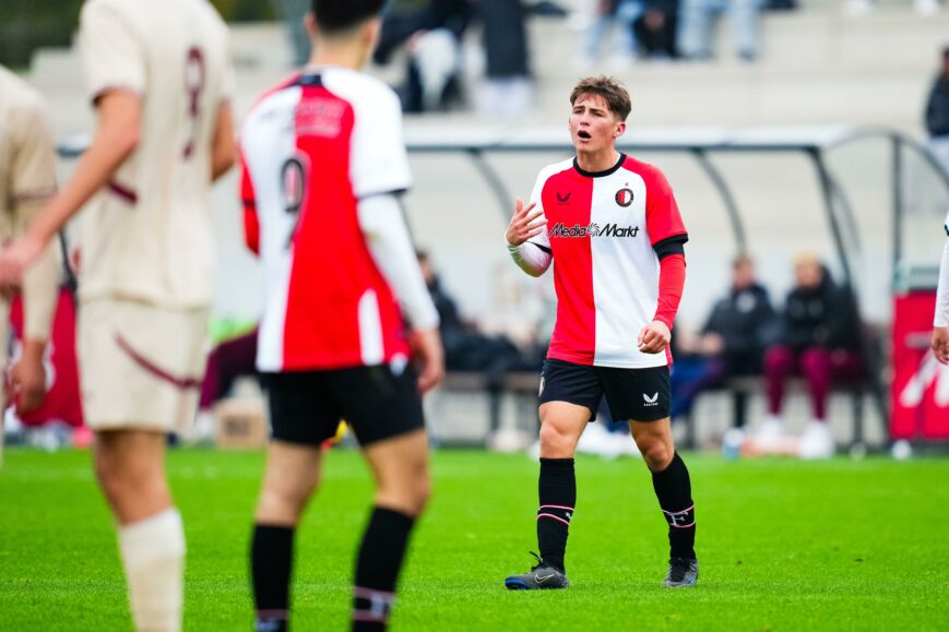 Foto: Feyenoord pakt punt na comeback in Youth League