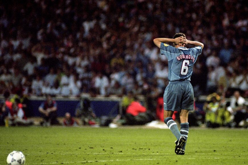 Gareth Southgate baalt (Engeland, 1996)