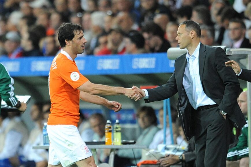 Marco van Basten en Ruud van Nistelrooij (Oranje 2008)