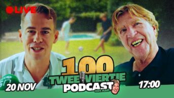 Kijk hier LIVE naar aflevering 100 van Twee Viertje met Aad