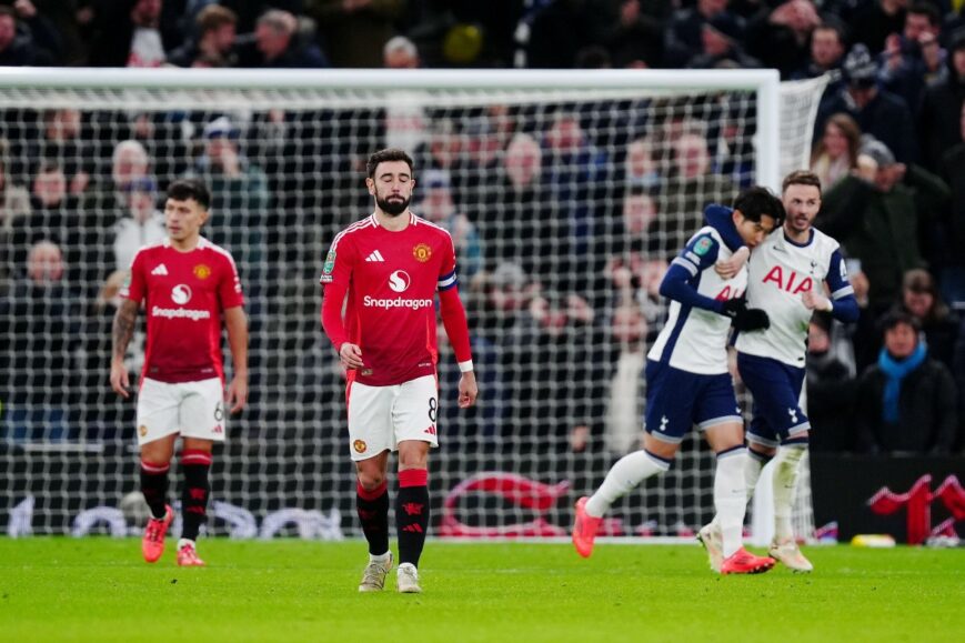 Foto: Manchester United verslagen door Tottenham Hotspur in zevenklapper: beker-exit voor The Reds